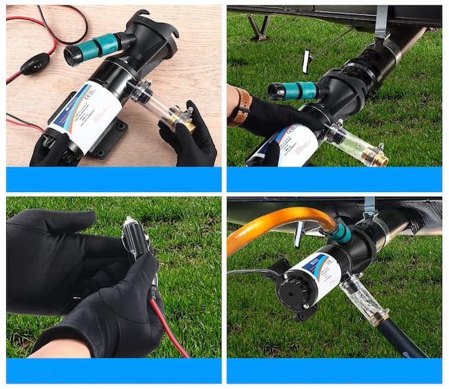 installation for macerator pump