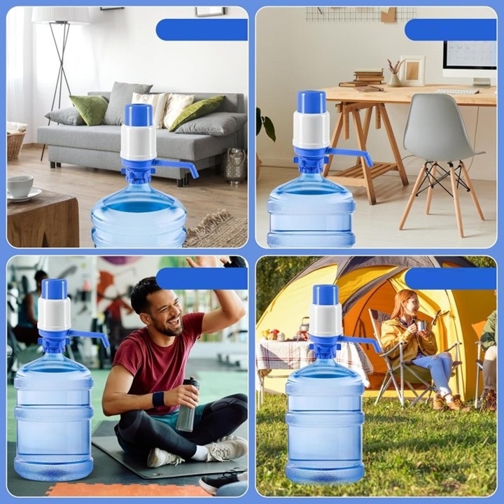 application for manual water bottle pump